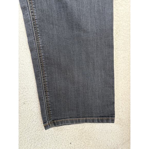 Prana Bridger Jeans Mens 36x34 Gray Slim Fit Stretch Hiking Camping 5 Pocket - Picture 5 of 16